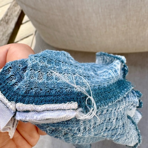 Free People Red Rose Waffle Knit Thermal Tank Top - Picture 9 of 9